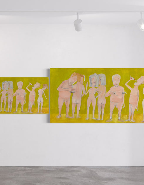 Naked People Doing Drugs | Framed Giclee Print on Canvas